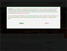 Tablet Screenshot of aksinghandco.com